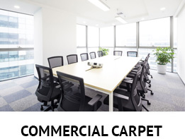 Office Hallway with View of Conference Room and Commercial Carpet