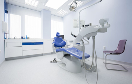 Hospital Hallway with Waiting Chairs