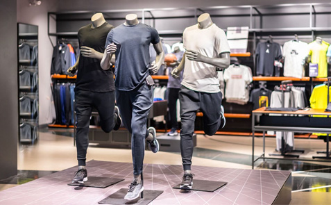 A Shopping Centre Thoroughfare with Escalator